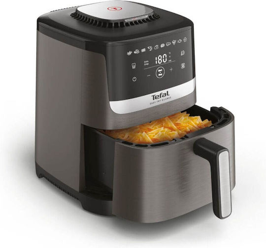Tefal Easy Fry Silence EY551HE0 fryer Single 5 L Stand-alone Hot air fryer Black Grey Stainless steel