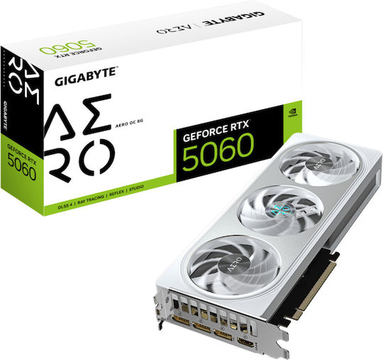 GIGABYTE GeForce RTX 5060 AERO OC 8G Graphics Card - 8GB GDDR7