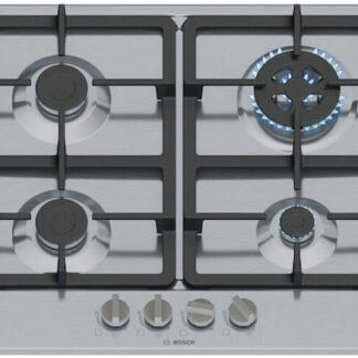 Bosch Serie 4 PGH6B5K90 hob Stainless steel Built-in 58 cm Gas 4 zone(s)