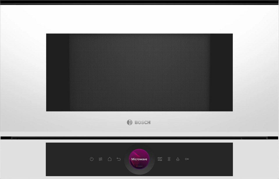 Bosch Serie 8 BFL7221W1 microwave White Solo microwave Built-in 21 L 900 W
