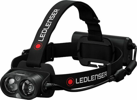 LedLenser Επαναφορτιζόμενος Φακός Κεφαλής LED IPX8 με Μέγιστη Φωτεινότητα 3500lm H19R Core Μαύρο Κωδικός: 502124