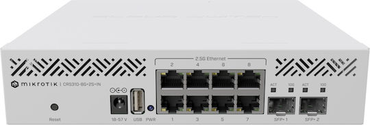 Switch Mikrotik CRS310-8G+2S+IN 10p  Managed 2 5G/Multigigabit/10G