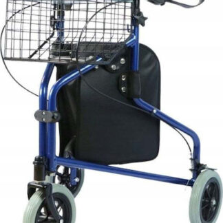 Practical tricycle walker with basket and bag