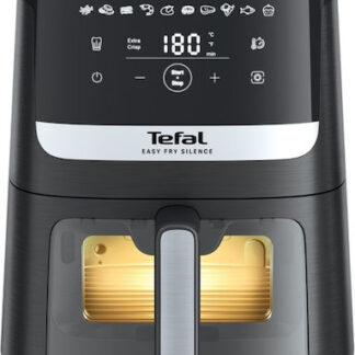 Tefal Easy Fry Silence EY5568E0 fryer Single 5 L Stand-alone Hot air fryer Black  Stainless steel
