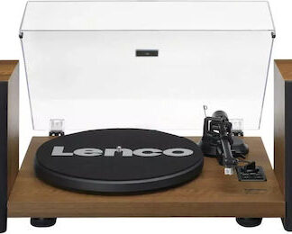 Lenco LS-480WD Πικάπ με Ενσωματωμένα Ηχεία Καφέ