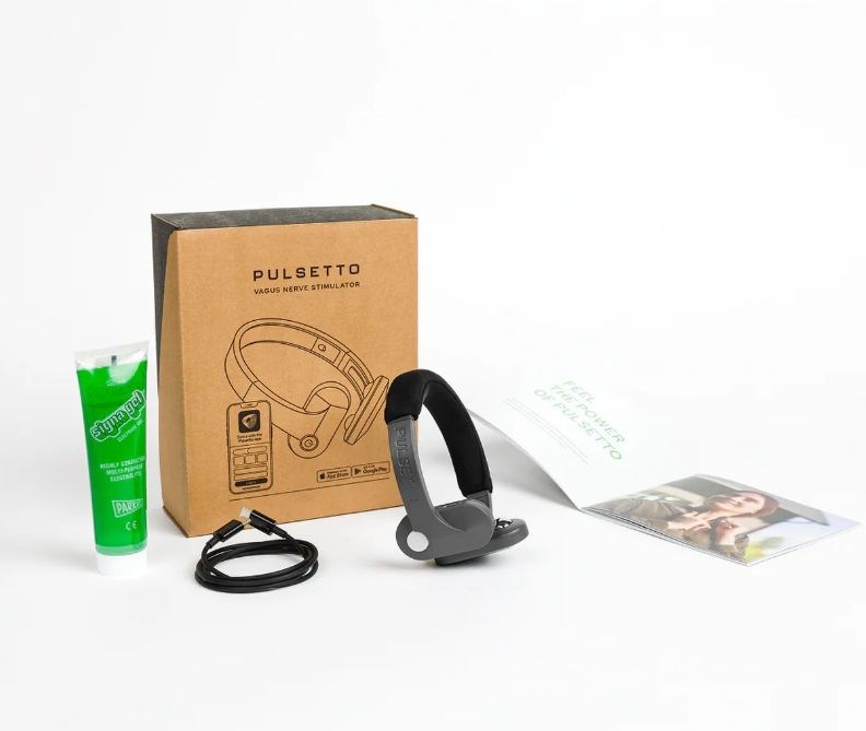 Pulsetto vagus nerve stimulator neckband relaxation and sleep WELL-BEING