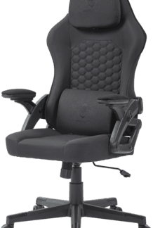 Deltaco DC130 Gamingstuhl Soft Woven Mesh, schwarz