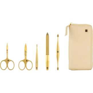 Zwilling Maniküre Pediküre Set 5tlg. mit Nagelschere, Leder