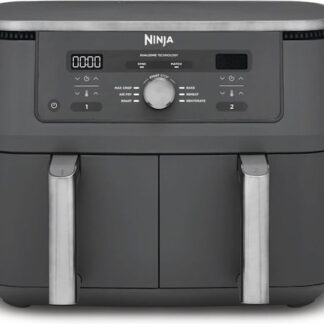 Ninja DZ400EU fryer Double 9.5 L Stand-alone 2470 W Hot air fryer Grey
