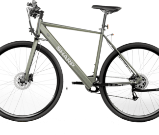 Sharp Gravel E-Bike 250W Motor App 70km grün glanz