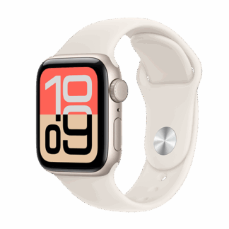 Watch Apple Watch SE 3 (2025) GPS 40mm Starlight Aluminium Case with Sport Band S/M - Starlight