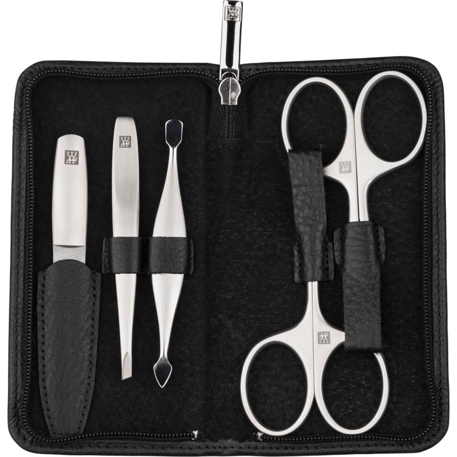 Zwilling PREMIUM zip fastener leather case, black, 5 pcs. - Image 2