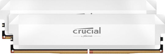DDR5 32GB KIT 2x16GB PC 6000 Crucial PRO Overclocking Edition CP2K16G60C36U5W weiß
