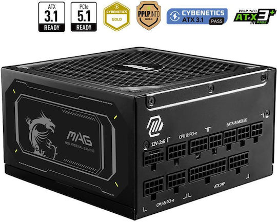 MSI MAG A1000GL PCIE5 II power supply unit 1000 W 24-pin ATX ATX Black