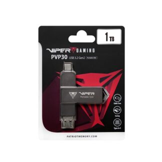 External Portable SSD Patriot Viper PVP30 Duo Compact 1TB 1000MB/s USB A+C 3.2 Gen2 (PVP301TB28UDG)