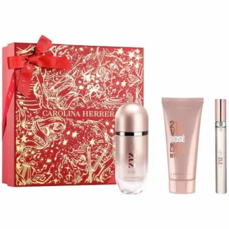 Carolina Herrera 212 Vip Rose Eau De Perfume Spray 80ml Set 3 Pieces