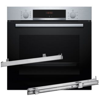 BOSCH HBA514BS3 + Prowadnice teleskopowe 1 poziomowe BOSCH HEZ538000