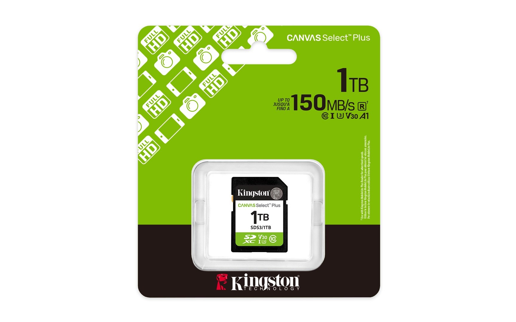 Kingston Technology 1TB SDXC Canvas Select Plus Gen3 150MB/s C10 UHS-I U3 V30 - Image 3
