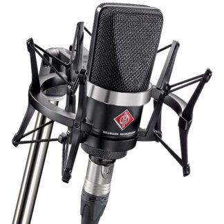 Neumann TLM 102 MT Studio-Set – Πυκνωτικό μικρόφωνο μεγάλου διαφράγματος με αντικραδασμική βάση, μαύρο