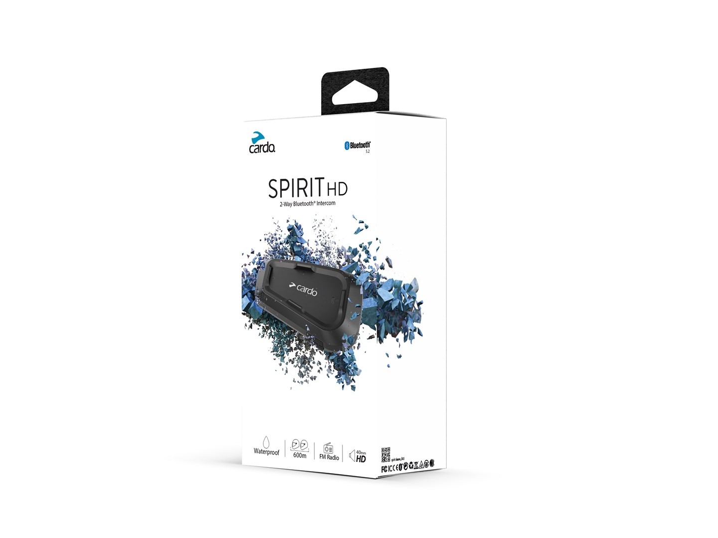 Cardo Spirit HD motorcycle intercom 2 channels 600 m Black - Image 4