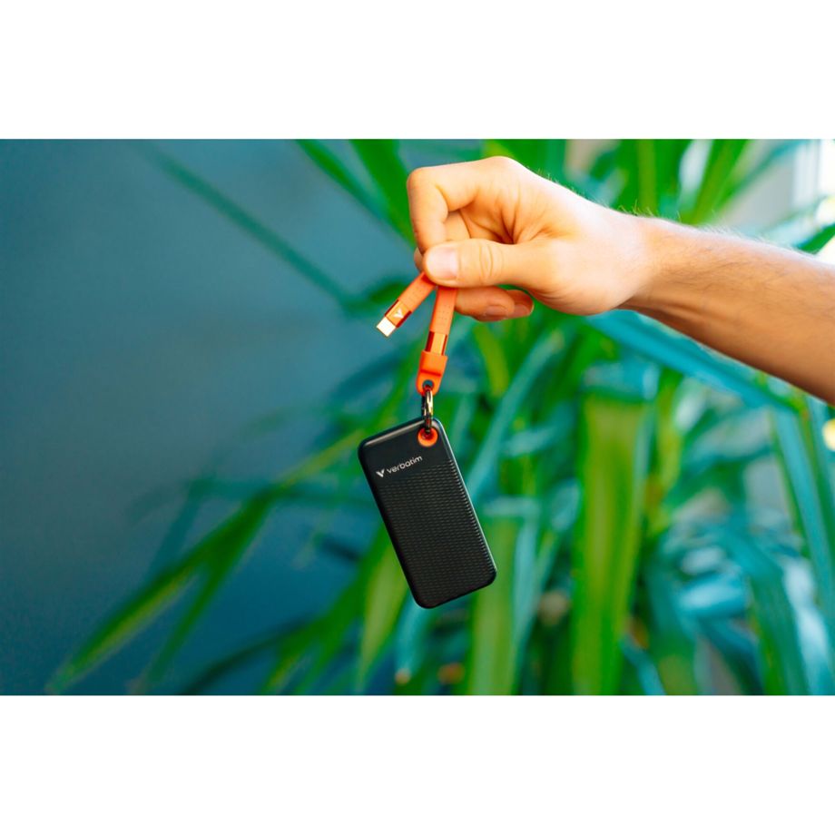 verbatim Pocket SSD USB 3.2 1TB Black/Orange 32193 - Image 6