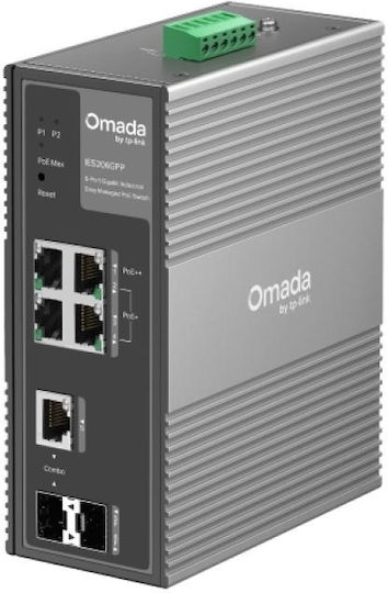 TP-Link IES206GPP network switch Managed Gigabit Ethernet (10/100/1000) Power over Ethernet (PoE) Black