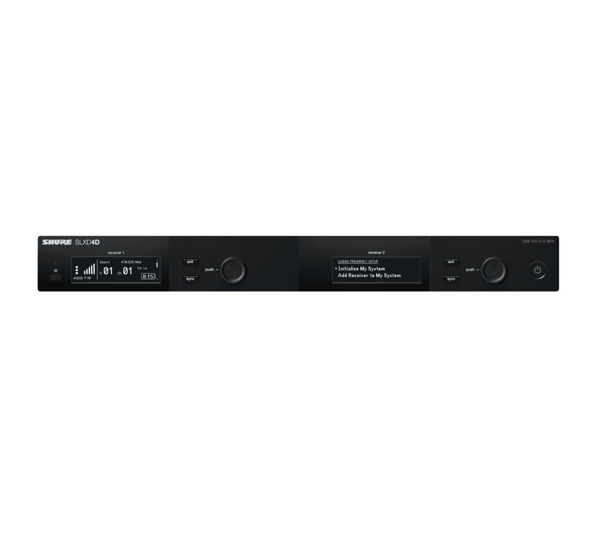 Shure SLXD4DE-G59 - wireless microphone receiver 470 - 514 MHz