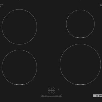 Bosch Serie 4 PUE611BB5D hob Black Built-in 59.2 cm Zone induction hob 4 zone(s)
