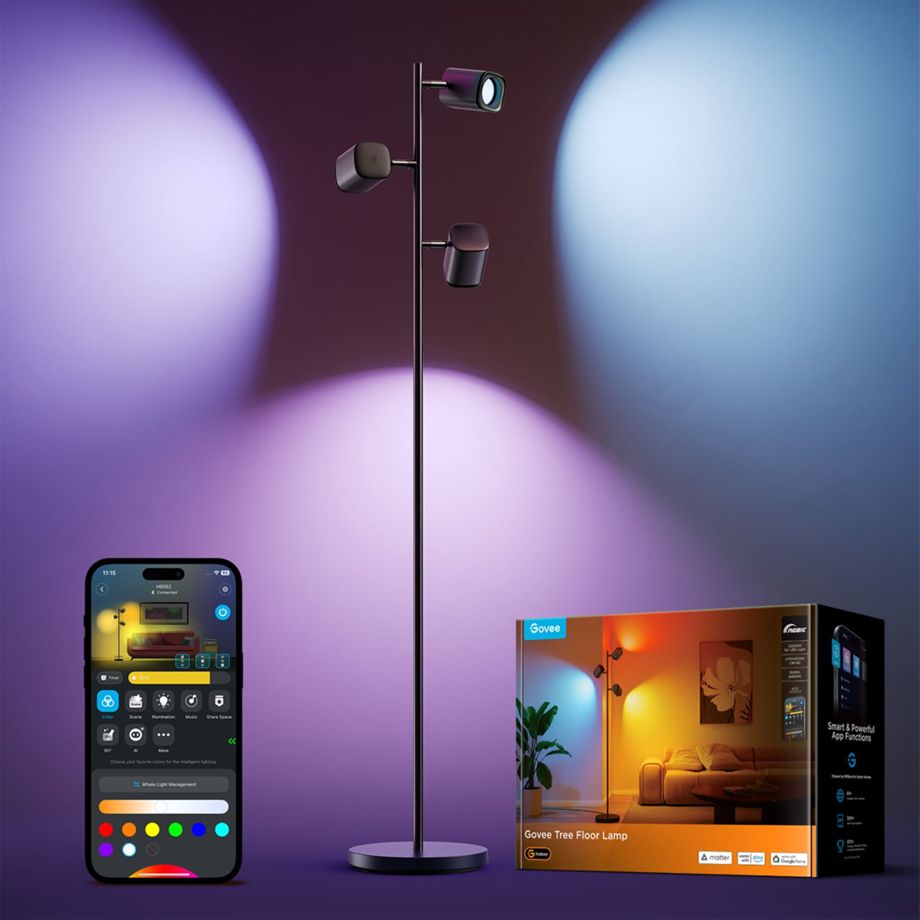 Govee Tree Floor Lamp RGBWW - Image 4