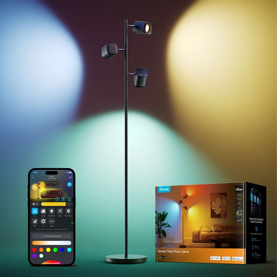 Govee Tree Floor Lamp RGBWW - Image 5