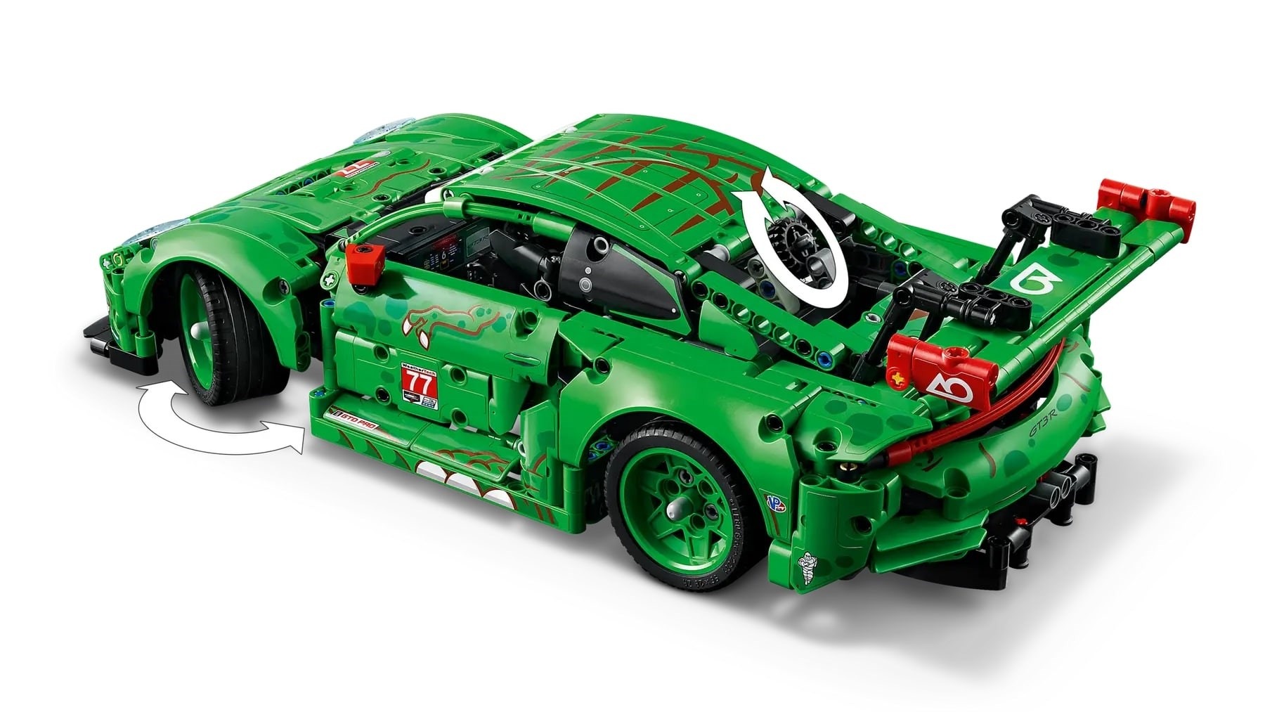 LEGO TECHNIC 42224 Porsche 911 GT3 R REXY AO Racing Car - Image 5