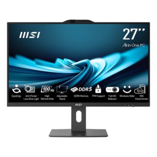 MSI Pro AP272P IntelÂ® Coreâ¢ i7 68.6 cm (27 ) 1920 x 1080 pixels All-in-One PC 16 GB DDR5-SDRAM 1 TB SSD Windows 11 Pro Wi-Fi 6 (802.11ax) Black
