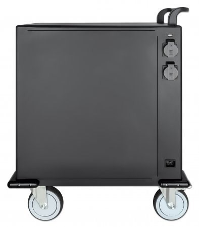 Manhattan iPad to 13 MacBook Air to 13 & Chromebook to 14 32-bay Charging Trolley/Cart via USB-C Also other tablets/smartphones (with device to USB-C cable) Bays 330x22x235mm Device charging cables not included (suggest USB-C cable 354868) Cab - Image 4