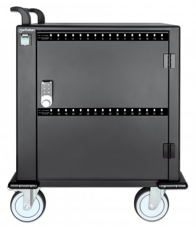Manhattan iPad to 13 MacBook Air to 13 & Chromebook to 14 32-bay Charging Trolley/Cart via USB-C Also other tablets/smartphones (with device to USB-C cable) Bays 330x22x235mm Device charging cables not included (suggest USB-C cable 354868) Cab - Image 3
