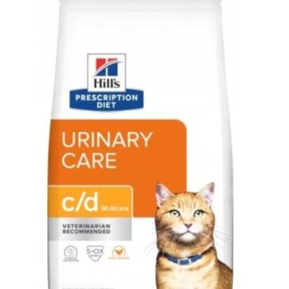HILL'S PRESCRIPTION DIET Feline c/d Urinary Care Multicare Dry cat food Chicken 8 kg