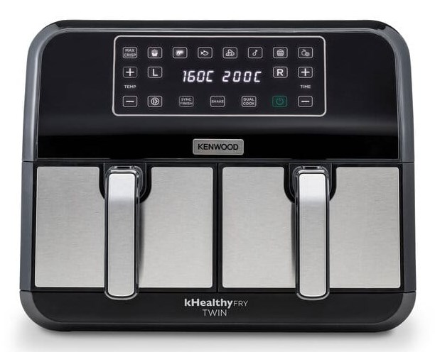 Kenwood HFM20.000MB fryer Double 8 L Stand-alone 1700 W Hot air fryer Black