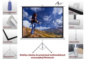 Handheld Screen on Tripod 4: 3 120 "244x183cm TS-120 4: 3