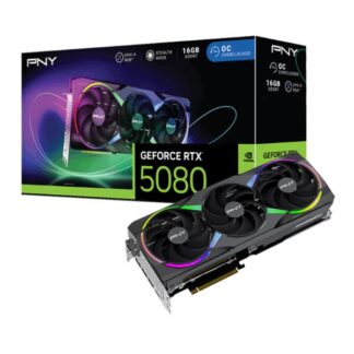 PNY GeForce RTXÃ¯Â¿Â½ 5080 ARGB EPIC-X RGBÃ¯Â¿Â½ Overclocked Triple Fan GPU (VCG508016TFXXPB1-O)