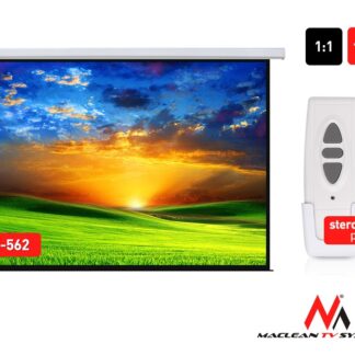 Electric motorized projector screen home cinema remote control Maclean MC-562