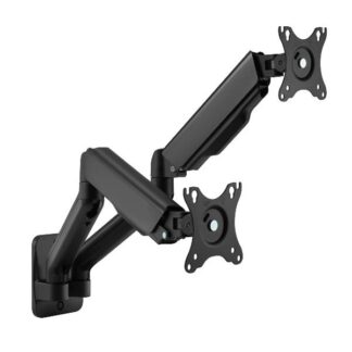 EQUIP - STAFFA DOPPIO TV/MONITOR 17"-32" DA PARETE, Lunghezza Braccio 450mm (650138)
