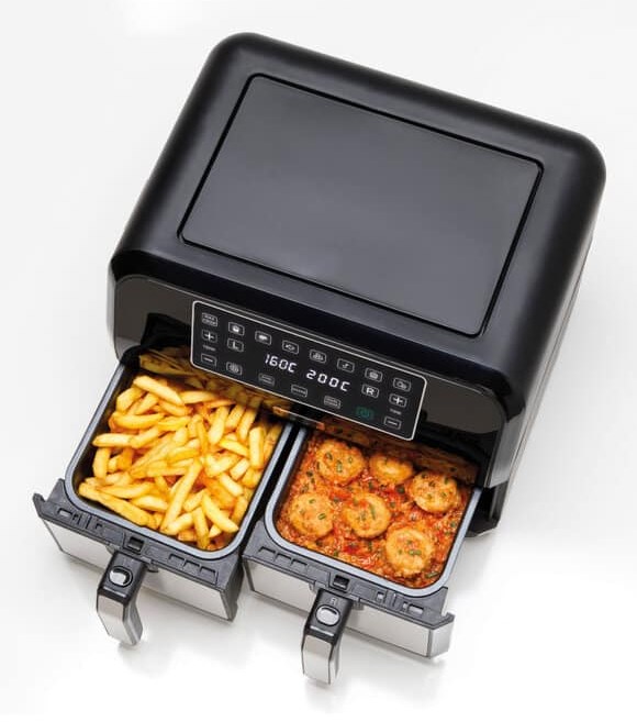 Kenwood HFM20.000MB fryer Double 8 L Stand-alone 1700 W Hot air fryer Black - Image 3