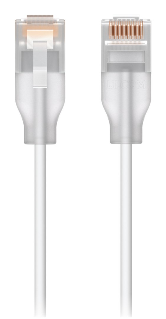 Ubiquiti UACC-Cable-Patch-EL-0.15M-W-24 networking cable Translucent White Cat6