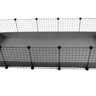 C&C modular cage 5x2 pig rabbit hedgehog silver 180 x 75 x 37 cm