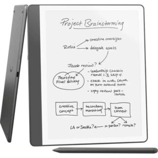 Ebook New Kindle Scribe - 2024 release 10.2â glare-free 16GB Wi-Fi (Without Lockscreen Ads) with Premium Pen Tungsten + Åadowarka 20W USB-C/USB-A EZC105W